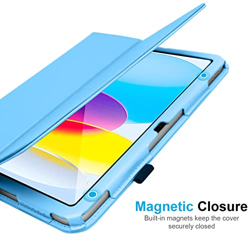 [Folio Case] Smart Cover Stand with Auto Sleep/Wake & Hand Strap For Apple iPad 11th & 10th Generation, iPad 2025 / 2022