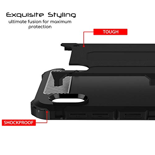 [Tough Armoured Case] ShockProof Dual-Layer Protective Heavy Duty Cover for Samsung Galaxy A10
