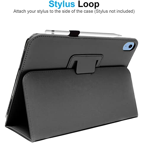 [Folio Case] Smart Cover Stand with Auto Sleep/Wake & Hand Strap For Apple iPad 11th & 10th Generation, iPad 2025 / 2022