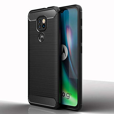 [Stealth Case] Motorola Moto G9 Play Soft Protective Slim Cover with Carbon Fibre Detailing