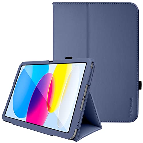 [Folio Case] Smart Cover Stand with Auto Sleep/Wake & Hand Strap For Apple iPad 11th & 10th Generation, iPad 2025 / 2022