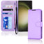 [Wallet Case] Protective Cover with Cash & Card Holder, Stand and Wrist Strap For Samsung Galaxy S23 Ultra