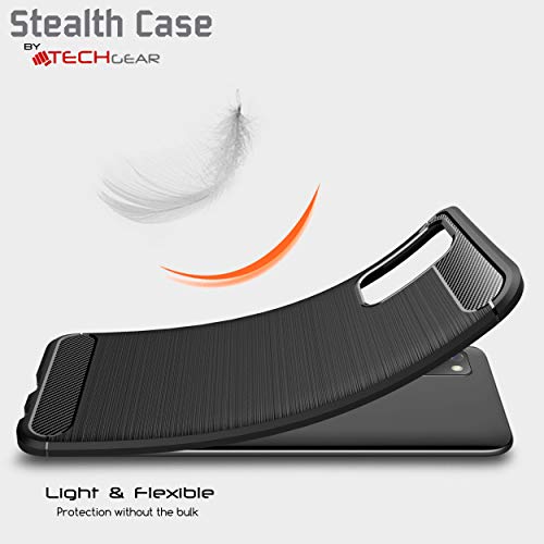 [Stealth Case] Samsung Galaxy A03s Soft Protective Slim Cover with Carbon Fibre Detailing
