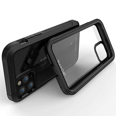 [Fusion Armour Case] Premium Slim Hybrid Tough Heavy Duty, Clear Back Bumper Case for iPhone 11 Pro Max