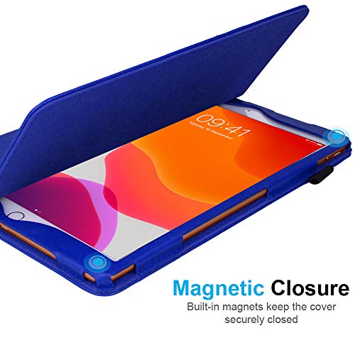 [Folio Case] Smart Cover Stand with Auto Sleep/Wake & Hand Strap For Apple iPad 10.2" 2021 / 2020 / 2019 [9th / 8th / 7th Generation]