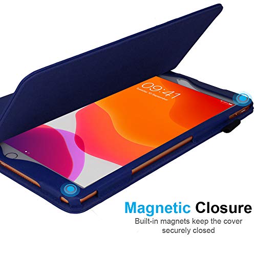 [Folio Case] Smart Cover Stand with Auto Sleep/Wake & Hand Strap For Apple iPad 10.2" 2021 / 2020 / 2019 [9th / 8th / 7th Generation]