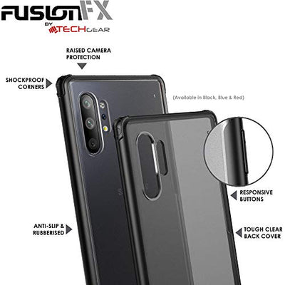 [Fusion FX Case] Slim & Light Tough Fused Gel Bumper & Hard Back Matte Case for Samsung Galaxy Note 10 Plus