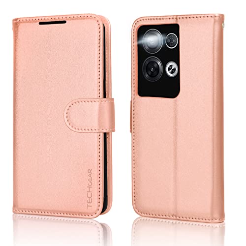 [Wallet Case] Protective Cover with Cash & Card Holder, Stand and Wrist Strap For Oppo Reno 8 Pro 5G