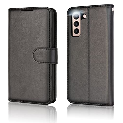[Wallet Case] Protective Cover with Cash & Card Holder, Stand and Wrist Strap For Samsung Galaxy S23 Plus