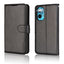 [Wallet Case] Protective Cover with Cash & Card Holder, Stand and Wrist Strap For Motorola Moto E32