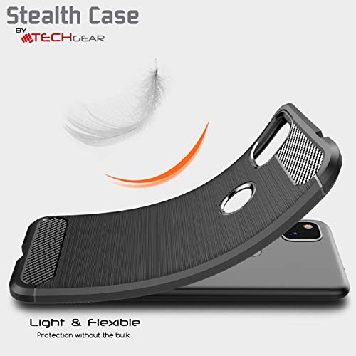 [Stealth Case] Google Pixel 4a Soft Protective Slim Cover with Carbon Fibre Detailing