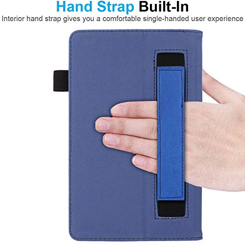 [Folio Case] Smart Cover Stand with Auto Sleep/Wake & Hand Strap For Apple iPad 10.2" 2021 / 2020 / 2019 [9th / 8th / 7th Generation]