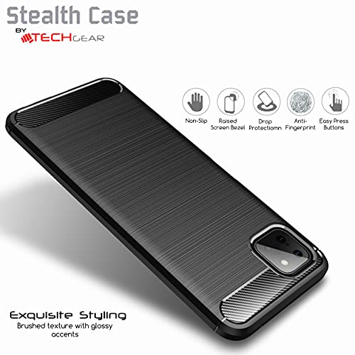 [Stealth Case] Samsung Galaxy A22 5G Soft Protective Slim Cover with Carbon Fibre Detailing
