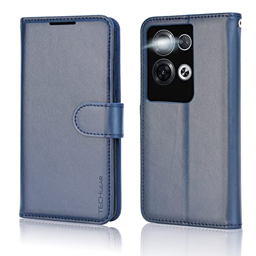 [Wallet Case] Protective Cover with Cash & Card Holder, Stand and Wrist Strap For Oppo Reno 8 Pro 5G