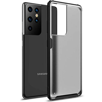 [Fusion FX Case] Slim & Light Tough Fused Gel Bumper & Hard Back Matte Case for Samsung Galaxy S21 Ultra