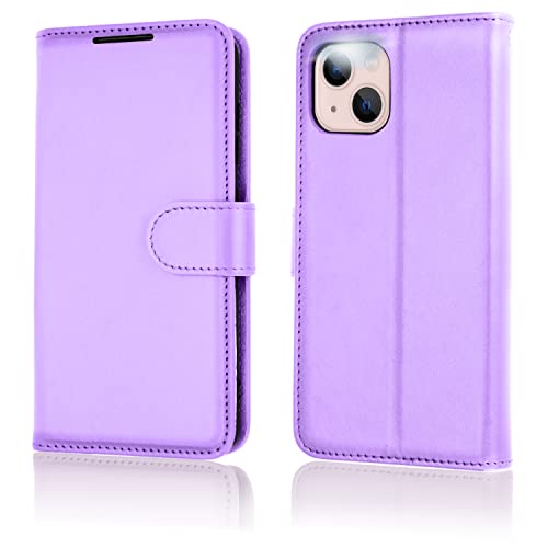 [Wallet Case] Protective Cover with Cash & Card Holder, Stand and Wrist Strap For Apple iPhone 13