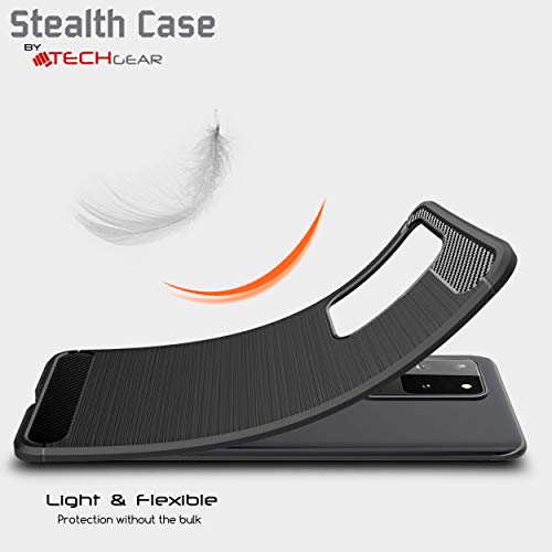 [Stealth Case] Samsung Galaxy S21 Soft Protective Slim Cover with Carbon Fibre Detailing