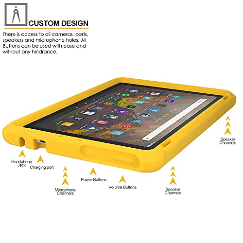 [Bumper Case] Shockproof Soft Easy Grip Case for Amazon Fire HD 10" / HD 10 Plus 11th Generation / 2021