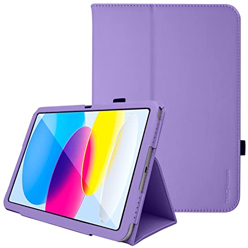 [Folio Case] Smart Cover Stand with Auto Sleep/Wake & Hand Strap For Apple iPad 11th & 10th Generation, iPad 2025 / 2022