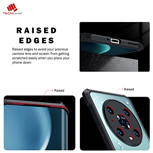 [Fusion Armour Case] Premium Hybrid Tough Heavy Duty, Clear Back, Bumper Case for Honor Magic 4 Pro 5G