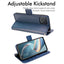 [Wallet Case] Protective Cover with Cash & Card Holder, Stand and Wrist Strap For Oppo Reno4 Z 5G