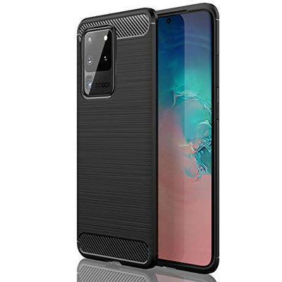 [Stealth Case] Samsung Galaxy S20 Ultra Soft Protective Slim Cover with Carbon Fibre Detailing