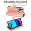 [Wallet Case] Protective Cover with Cash & Card Holder, Stand and Wrist Strap For Motorola Moto E20 / E30