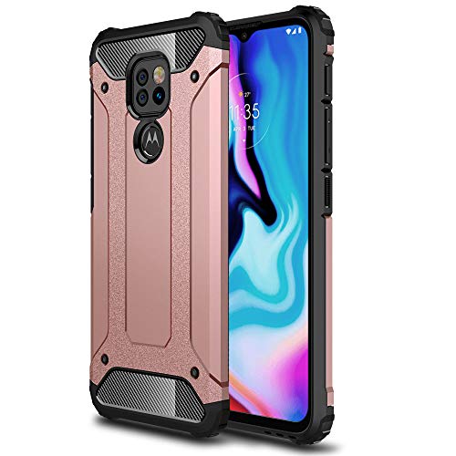 [Tough Armoured Case] ShockProof Dual-Layer Protective Heavy Duty Cover for Motorola Moto E7 Plus