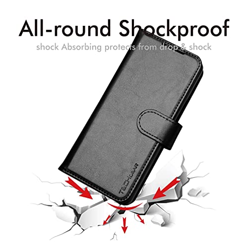 [Leather Wallet Case] Protective Cover with Cash & Card Holder, Stand and Wrist Strap For Samsung Galaxy Z Fold 4