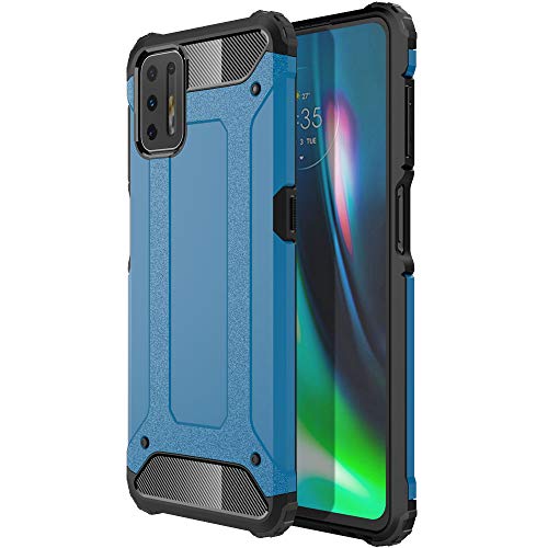 [Tough Armoured Case] ShockProof Dual-Layer Protective Heavy Duty Cover for Motorola Moto G9 Plus