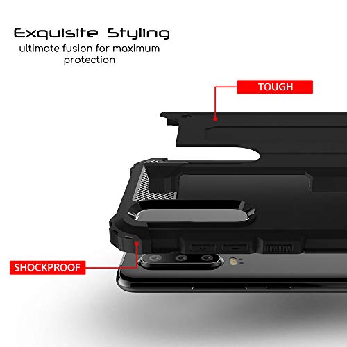 [Tough Armoured Case] ShockProof Dual-Layer Protective Heavy Duty Cover for Huawei P30