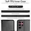 [Wallet Case] Protective Cover with Cash & Card Holder, Stand and Wrist Strap For Samsung Galaxy S22 Ultra