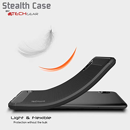 [Stealth Case] Samsung Galaxy A10 Soft Protective Slim Cover with Carbon Fibre Detailing
