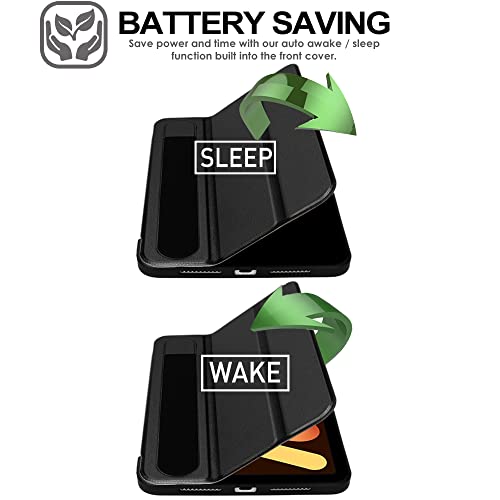 [Smart Case] Slim Stand Cover with Auto Sleep/Wake for Apple iPad Mini 7 / Mini 6 8.3" [7th / 6th Generation]