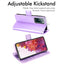 [Wallet Case] Protective Cover with Cash & Card Holder, Stand and Wrist Strap For Samsung Galaxy S20 FE