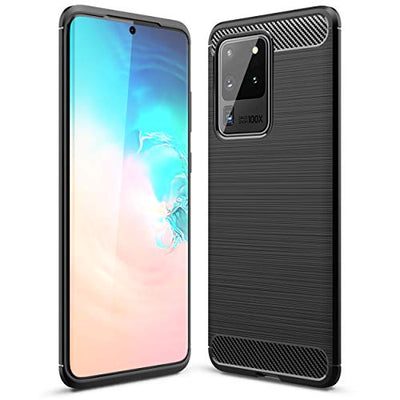 [Stealth Case] Samsung Galaxy S21 Soft Protective Slim Cover with Carbon Fibre Detailing