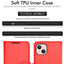 [Wallet Case] Protective Cover with Cash & Card Holder, Stand and Wrist Strap For Apple iPhone 13