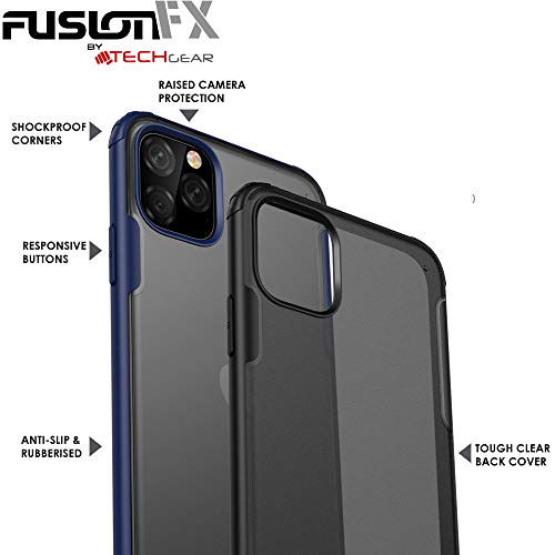 [Fusion FX Case] Slim & Light Tough Fused Gel Bumper & Hard Back Matte Case for iPhone 11 Pro Max