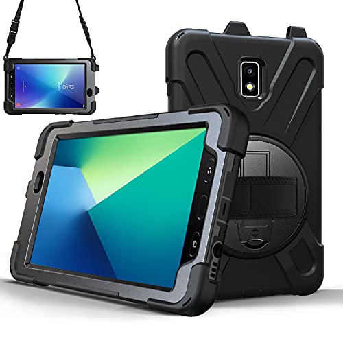[X-Case] Rugged Armour Case with Stand, Hand & Shoulder Strap for Samsung Galaxy Tab Active 2 8.0" (SM-T390 / SM-T395)
