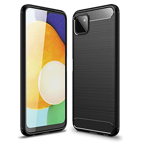 [Stealth Case] Samsung Galaxy A22 5G Soft Protective Slim Cover with Carbon Fibre Detailing