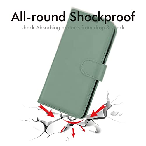 [Wallet Case] Protective Cover with Cash & Card Holder, Stand and Wrist Strap For Samsung Galaxy S23