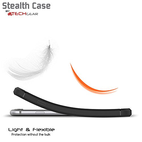 [Stealth Case] iPhone 8 Plus Soft Protective Slim Cover with Carbon Fibre Detailing