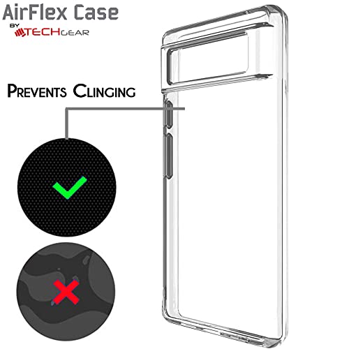 [AirFlex Case] Crystal Clear Slim & Light, Protective, Soft Gel Cover for Google Pixel 7