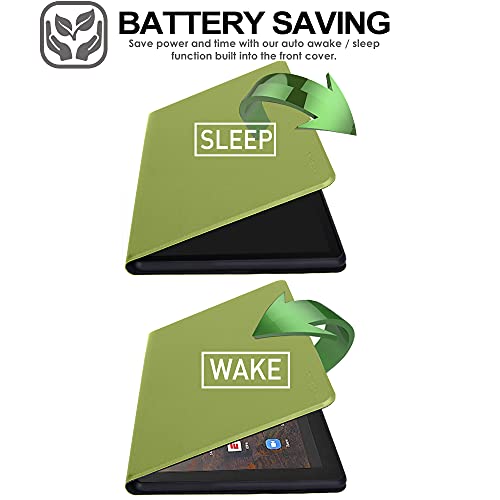 [Smart Case] Slim Stand Cover with Auto Sleep/Wake for Amazon Fire HD 10 / HD10 Plus (2021 / 11th Generation)