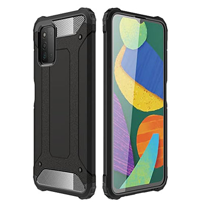 [Tough Armoured Case] ShockProof Dual-Layer Protective Heavy Duty Cover for Samsung Galaxy A03s