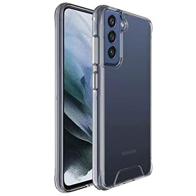 [Fusion HD Case] Shockproof Fused Gel Bumper & Hard Back Slim Clear Cover for Samsung Galaxy Galaxy S21 FE