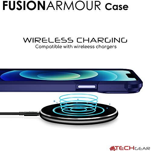 [Fusion Armour Case] Premium Hybrid Tough Heavy Duty, Rugged, Clear Back Bumper Case for Apple iPhone 14 Pro Max 6.7"