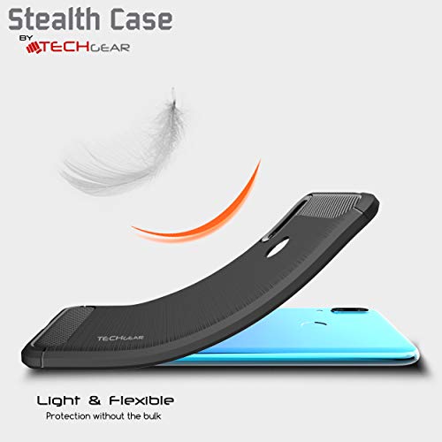 [Stealth Case] Huawei Y7 2019  Soft Protective Slim Cover with Carbon Fibre Detailing