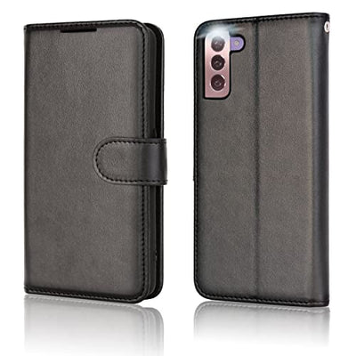 [Wallet Case] Protective Cover with Cash & Card Holder, Stand and Wrist Strap For Samsung Galaxy S23