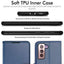 [Wallet Case] Protective Cover with Cash & Card Holder, Stand and Wrist Strap For Samsung Galaxy S21 Plus